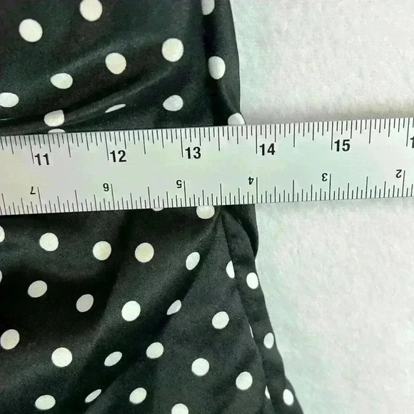 Onyx Nite Formal Prom Dress Black White Women’s Size 7/8 Satin Tulle Fit & Flare - Picture 6 of 8